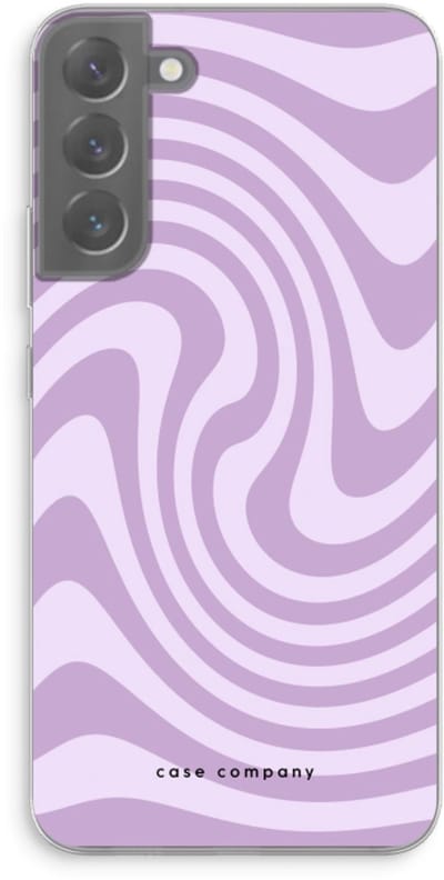 Case Company® - Hoesje geschikt voor Samsung Galaxy S22 Plus hoesje - Swirl Paars - Soft Cover Telefoonhoesje - Bescherming aan alle Kanten en Schermrand