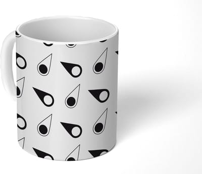 Mok - Koffiemok - Kompas - Patronen - Reizen - Mokken - 350 ML - Beker - Koffiemokken - Theemok