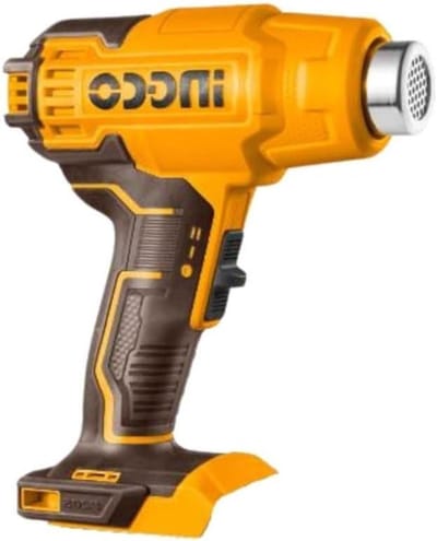 Warmtepistool - Hittepistool Lijmpistool - Verf Verwijderen - Twee Temperatuurstanden - 20V - Zwart Geel