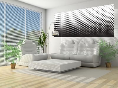 Abstract Black Black Dots Photo Wallcovering