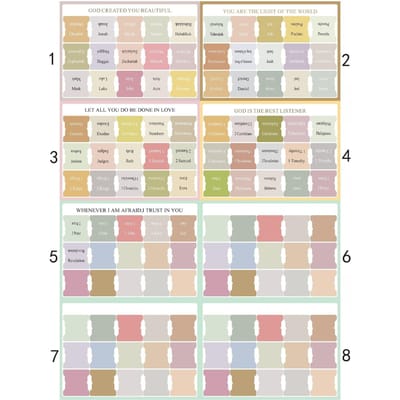 Dames En Heren 75 Tabs, Bijbel Tabs, Roze Bijbel Tabs, Bijbel Boek Tabs, Bijbel Tabs Voor Studie Bijbel 8pcs beige
