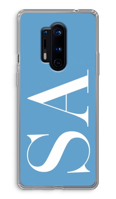 Gepersonaliseerd - Case Company® - Hoesje geschikt voor OnePlus 8 Pro hoesje - Monogram N°2 - Soft Cover Telefoonhoesje - Bescherming aan alle Kanten en Schermrand