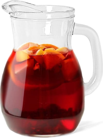 Bormioli Rocco sapkan/waterkan/karaf - 1x - glas - 1000 ml - transparant - schenkkannen