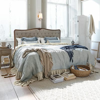 LOBERON Quilt Alexane blauw/wit