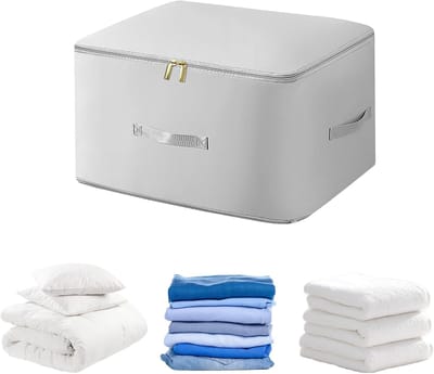 Kleding Opberger - Opbergzakken - Ruimte Besparen - Comprimeerbaar Waterdicht - 54 x 42 x 30 cm - Grijs