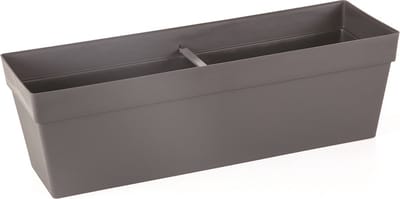 2st Elegante Mansion drainage Bloembak antraciet kruidenbak 52x17 cm bloempot kruidenbak rechthoek