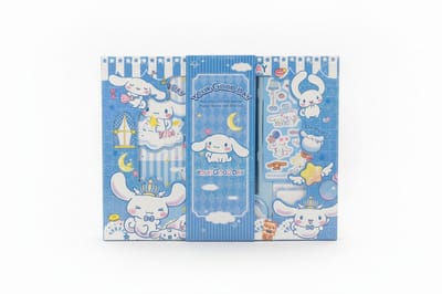 Sanrio - Complete Cinnamoroll luxe schrijfset - notitieboek met magnetische sluiting - pen - stickers - cadeauset - geschenl- Kuromi - Hello Kitty - My Melody - PomPomPurin - Pochacco - cadeau - Kawaii