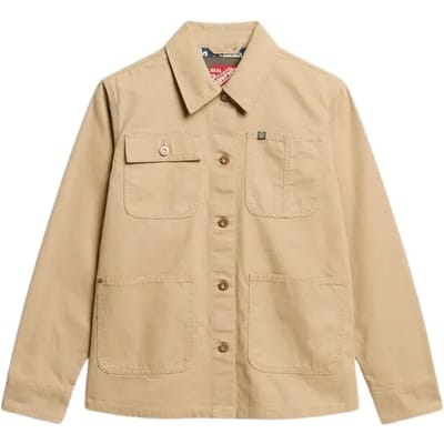Superdry - Chore jas met borduursel - Dames - Buitenjassen