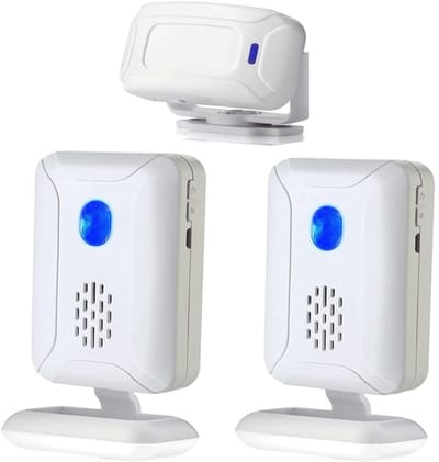 MKSS® Dubbele Opritverklikker - Entreemelder - Doorgangsmelder - Beveiliging - Wit