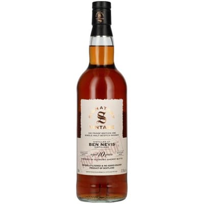 Ondertekenaar Vintage Signatory Vintage 100 Proof Edition BEN NEVIS 10 Years Old Single Malt #80 2015 57,1% Vol. 0,7l