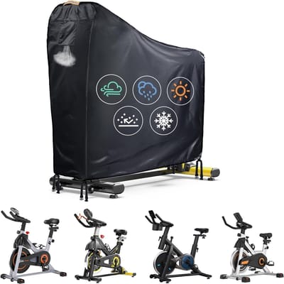 Duurzame Waterdichte Fietscover voor Buitengebruik met Ventilatie, Winddichte Gespen en Bescherming tegen Weerselementen voor Hometrainers en Fietsen