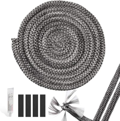 Sealing Chimney Seal voor Houtkachel - 6mm Sealing Kabel voor Kachel en Schouw - Duurzaam en Efficiënt Kachelsysteem