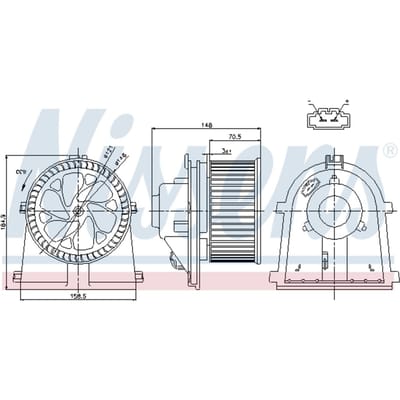 Binnenventilator NISSENS 87022