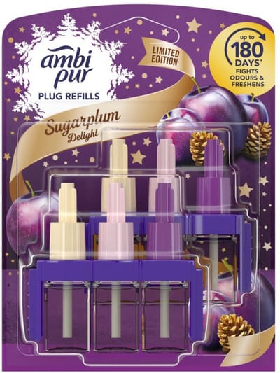 Ambi Pur - Luchtverfrisser - Starterset - 3Volution - Sugarplum Delight - 2x20ml