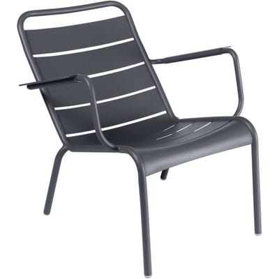 Fermob - LUXEMBOURG lage fauteuil - 47 antraciet mat - 4 - 6 Wochen
