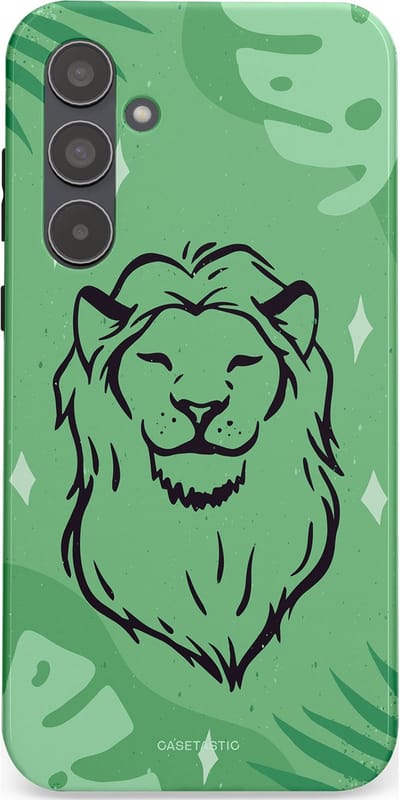 Casetastic hoesje geschikt voor Samsung Galaxy A55 - Dubbellaagse bescherming - Trots in de jungle - Fashion Case - Mintgroen