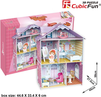 Cubic Fun 3D puzzel - Pianist's Home - 3D legpuzzel 60 stukjes.