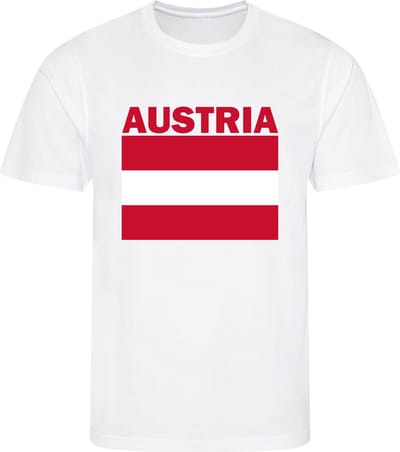 Oostenrijk - Austria - T-shirt Wit - Voetbalshirt - Maat: S - Landen shirts