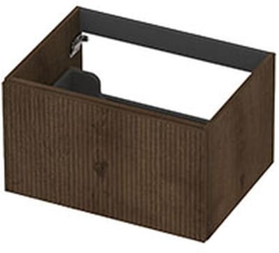 INK - Onderkast 1L Fineer Gefreesd Tbv Greep - 600x450x400 Mm - Chocolate