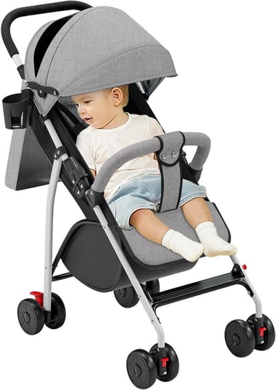 Compacte wandelwagen - Reisbuggy Kinderwagen - Onderweg met baby - Vanaf geboorte tot 4 jaar