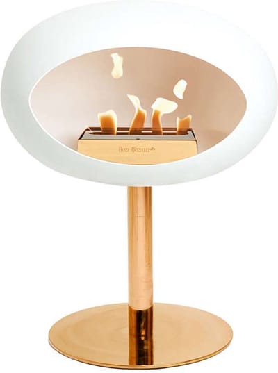 Le Feu Biohaard Wit Ground Steel Low - Roségoud