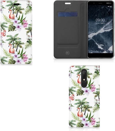 Nokia 5.1 (2018) Hoesje maken Flamingo Palms