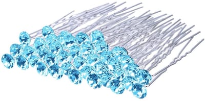 Dailygoods- Haarspelden Hoge Kwaliteit - Strass Haarspelden - U-vormige Haarspelden - Lichtgewicht - Duurzaam - Compact Formaat 68 mm - Haarklemmen