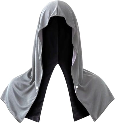 Koelende Handdoek Hoodie - Sneldrogend & Herbruikbaar - Zonnebescherming & UV Bescherming - Koelende Nek- en Hoofdband voor Outdoor Sport, Hardlopen, Wandelen - Grijs