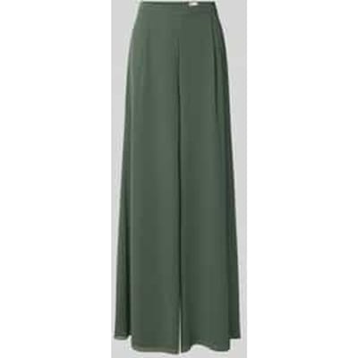 wide fit broek met plooien in de taille