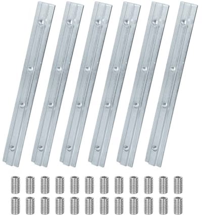 Connectoren voor 40 x 40 serie aluminium profielen - 6 stuks met 24 M6 schroeven