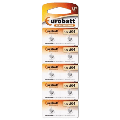 Eurobatt AG4 LR626 1,5V Alkaline Knoopcelbatterij - 1 stuk