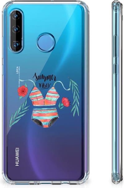 Huawei P30 Lite Stevig Bumper Hoesje Boho Summer
