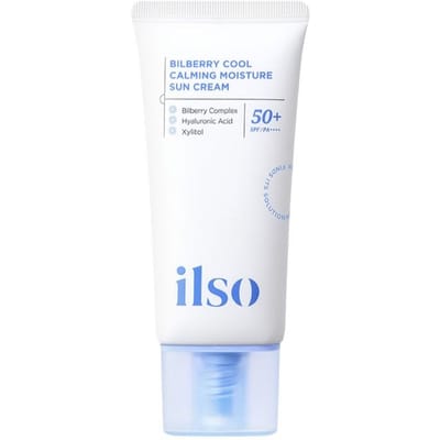 [ilso] Bilberry Cool Calming Moisture Sun Cream SPF 50+ PA++++ 50ml white