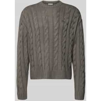 Gebreide pullover met ribboorden