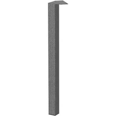 Duraline Meubelpoot Vierkant Staal 5x5x72cm Antraciet