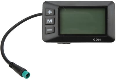 Allecto - Ebike LCD Display - Waterdicht - 36V/48V - Stuur bevestiging - Fietsen - E-bike accessoires - Geschikt voor 22.2mm - Model GD01