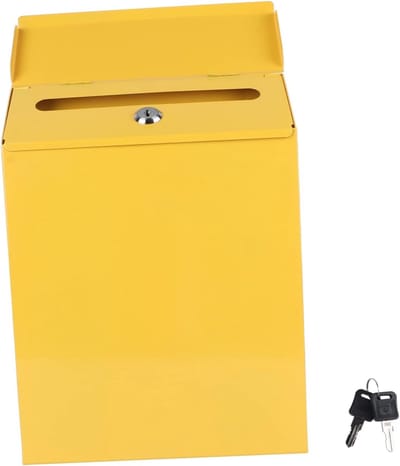 Brievenbus met Slot - Postbus Muurbevestiging - Veilig Post Ontvangen - Europees Design - 30 x 23 x 6 cm