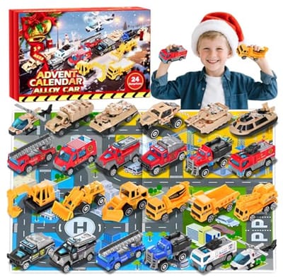 Adventskalender 2025 Auto Speelgoed voor Kinderen - Ideaal voor Kerst en Sinterklaas