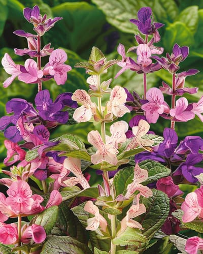 Bladsalvia Zaden Salvia Horminum Eenjarig Gemengd Driekleurig