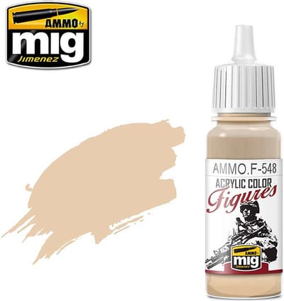 AMMO by Mig Jimenez Hobbyverf Acrylverf - MIG F548 Figure Paints - Light Skin Tone - Acryl - 17ml Verf flesje - 17 ml