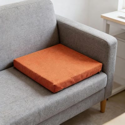 Bankkussen Zitkussen - Kussen Buitenmeubilair - Comfortabel Zitten - Antislip Onderkant - 90 x 200 cm - Oranje
