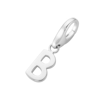 Giorgio Martello letter B charm | bedel | gerhodineerd zilver 925/000