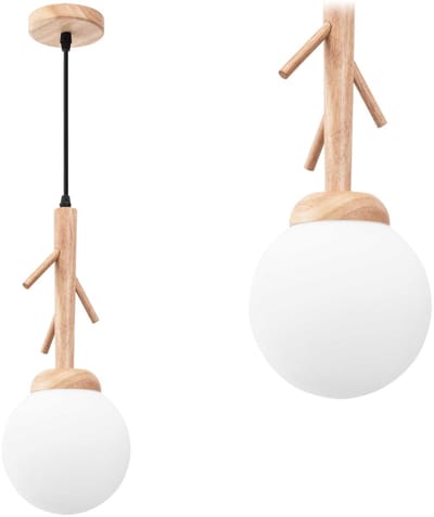 Toolight App1422-1Cp Hanglamp Bruin 35X15X35Cm