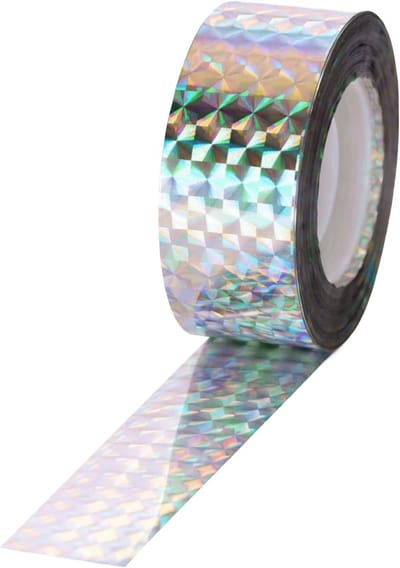 295 Feet Reflecterende Holografische Eco-vriendelijke Tape voor Vogelafschrikking en Wegmarkering, Wit