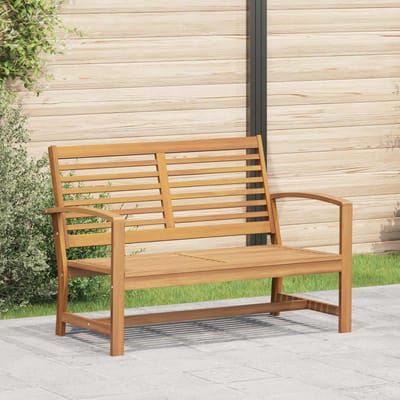 vidaXL - Bank - Bruin - 110 - x - 65 - x - 76,5 - cm - Massief - Teakhout