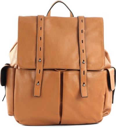 FREDsBRUDER Leren Vrije tijd rugzak Rugzak Kokou Backpack Dark Honey Bruine