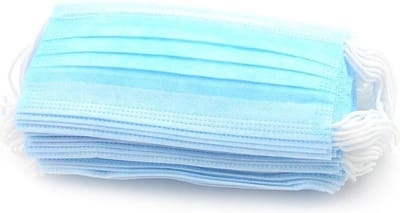 Wegwerp mondmaskers voor OV, kappers, 10 stuks, Blauw, 3 laags, mondmasker, mondkapje 10 stuks, mondmasker 10 stuks