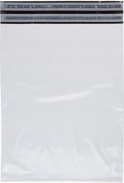 500 stuks - Verzendzakken (L) Retourstrip 360 x 535 mm – 70 micron (kleding webshop)