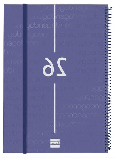 Agenda 2026 - Weekplanner Organizer - Afspraken Plannen - Verticaal Weekoverzicht - Groot Formaat - Blauw