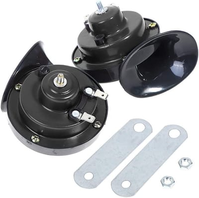 2x Super Luide 12V Slakkenhuis Luchthoorn Set - 300DB Dubbele Toon voor Auto, Vrachtwagen en Motor